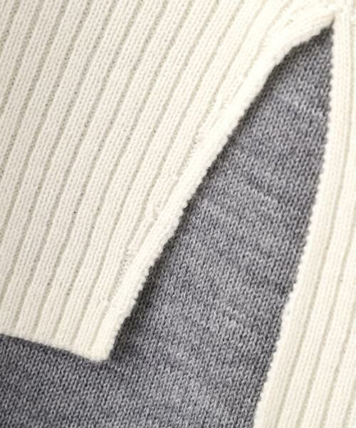 human woman / ヒューマンウーマン ニット・セーター | ◆ウールＭＩＸハイゲージバイカラータートルＰ／Ｏ | 詳細14