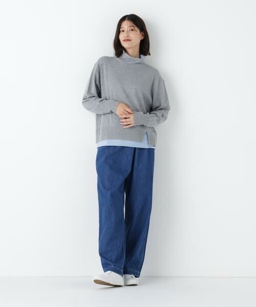 human woman / ヒューマンウーマン ニット・セーター | ◆ウールＭＩＸハイゲージバイカラータートルＰ／Ｏ | 詳細17