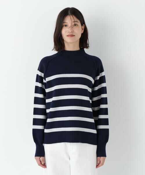 human woman / ヒューマンウーマン ニット・セーター | ◆コットンジャガードボトルネックＰＯ | 詳細3