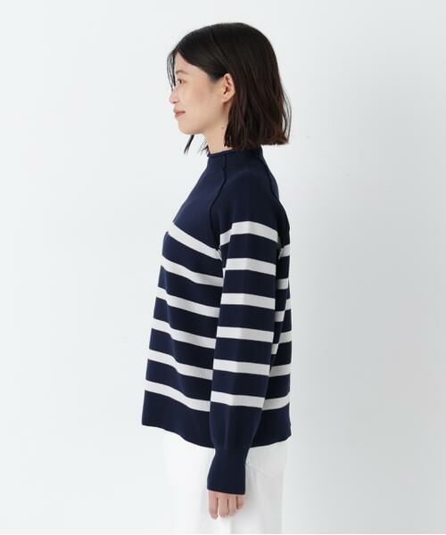 human woman / ヒューマンウーマン ニット・セーター | ◆コットンジャガードボトルネックＰＯ | 詳細4