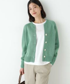 human woman / ヒューマンウーマン ニット・セーター | ◆ギマコットンキーネックカーディガン