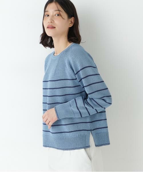 human woman / ヒューマンウーマン ニット・セーター | ◆ギマコットン求心Ｐ／Ｏ | 詳細2