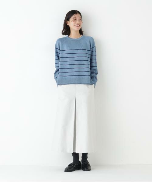 human woman / ヒューマンウーマン ニット・セーター | ◆ギマコットン求心Ｐ／Ｏ | 詳細3