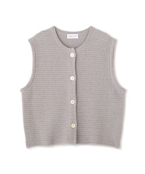 human woman / ヒューマンウーマン ニット・セーター | ◆ギマコットン地柄ベスト | 詳細7