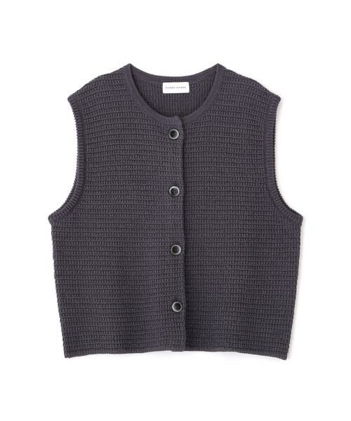 human woman / ヒューマンウーマン ニット・セーター | ◆ギマコットン地柄ベスト | 詳細16