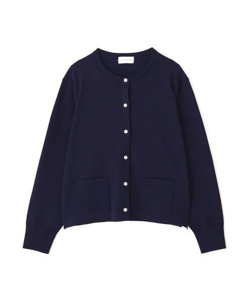 human woman / ヒューマンウーマン ニット・セーター | ◆オーガニックコットン混プレーティングライン入カーディガン | 詳細7