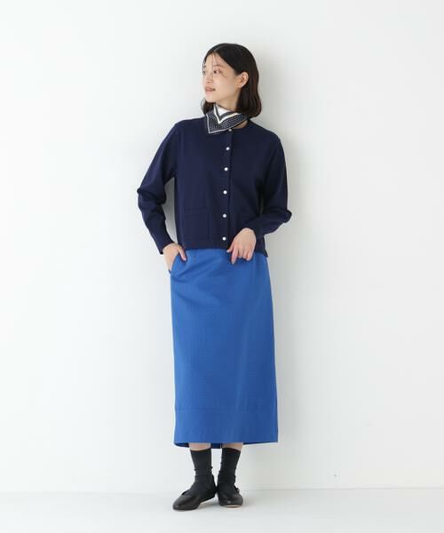 human woman / ヒューマンウーマン ニット・セーター | ◆オーガニックコットン混プレーティングライン入カーディガン | 詳細8