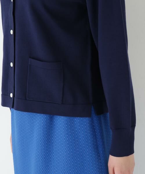 human woman / ヒューマンウーマン ニット・セーター | ◆オーガニックコットン混プレーティングライン入カーディガン | 詳細14