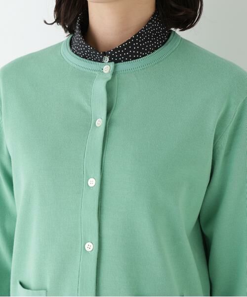 human woman / ヒューマンウーマン ニット・セーター | ◆オーガニックコットン混プレーティングライン入カーディガン | 詳細21