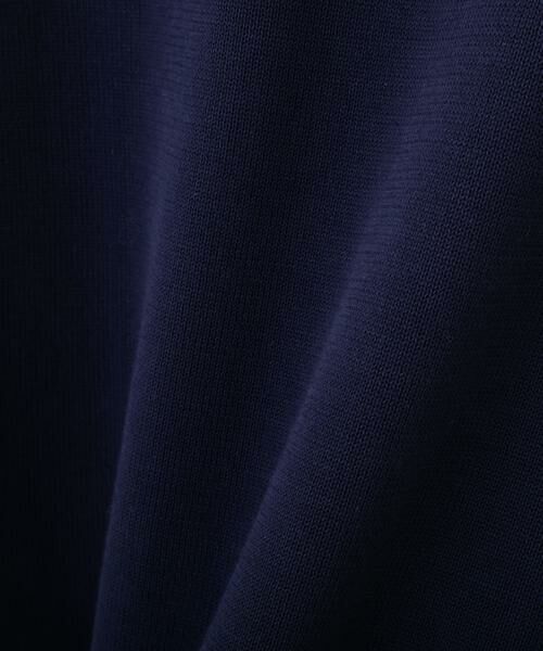 human woman / ヒューマンウーマン ニット・セーター | ◆オーガニックコットン混ライン入プルオーバー | 詳細21