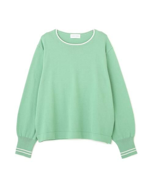 human woman / ヒューマンウーマン ニット・セーター | ◆オーガニックコットン混ライン入プルオーバー | 詳細22