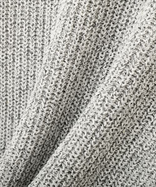 human woman / ヒューマンウーマン ニット・セーター | ◆ネップ入ペーパーヤーン片畦クルーネックプルオーバー | 詳細6