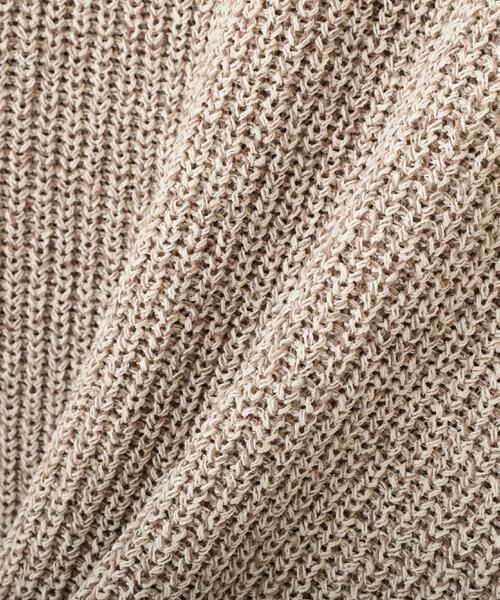 human woman / ヒューマンウーマン ニット・セーター | ◆ネップ入ペーパーヤーン片畦クルーネックプルオーバー | 詳細15