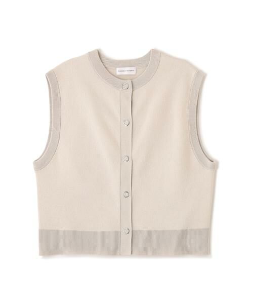 human woman / ヒューマンウーマン ニット・セーター | ◆ハイツイストコットン混ジャカードベスト | 詳細1