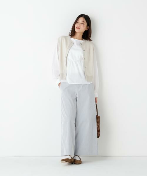 human woman / ヒューマンウーマン ニット・セーター | ◆ハイツイストコットン混ジャカードベスト | 詳細3