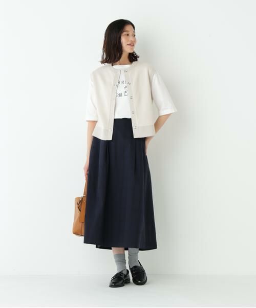 human woman / ヒューマンウーマン ニット・セーター | ◆ハイツイストコットン混ジャカードベスト | 詳細4