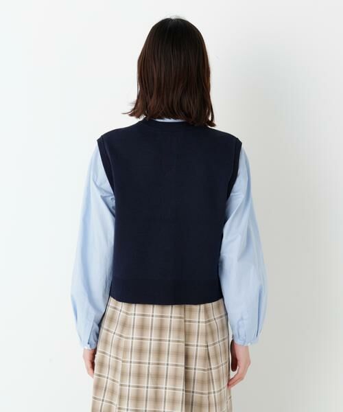 human woman / ヒューマンウーマン ニット・セーター | ◆ハイツイストコットン混ジャカードベスト | 詳細16