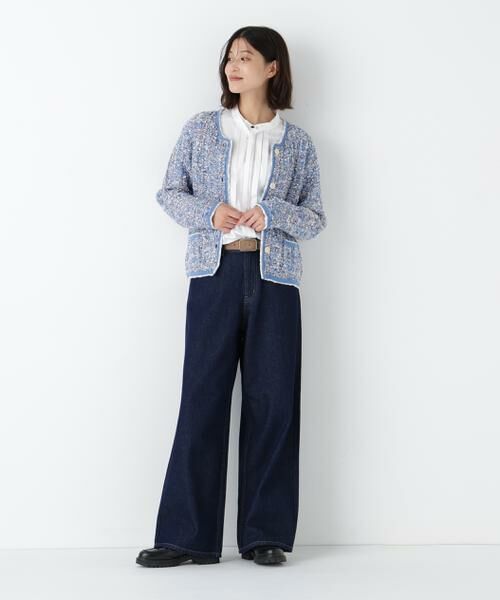 human woman / ヒューマンウーマン アウター | ◆ツィードニットＪＫ | 詳細3