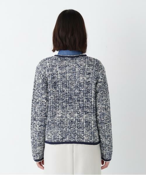 human woman / ヒューマンウーマン アウター | ◆ツィードニットＪＫ | 詳細12