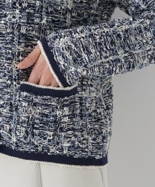 human woman / ヒューマンウーマン アウター | ◆ツィードニットＪＫ | 詳細15