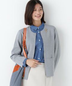 human woman / ヒューマンウーマン アウター | ◆コットンスムースジップアップＪＫ
