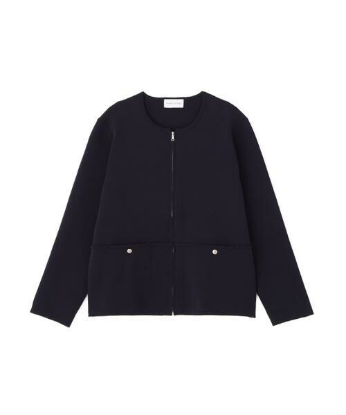 human woman / ヒューマンウーマン アウター | ◆コットンスムースジップアップＪＫ | 詳細1