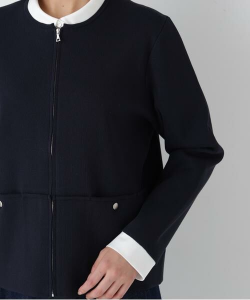 human woman / ヒューマンウーマン アウター | ◆コットンスムースジップアップＪＫ | 詳細8