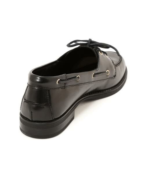 human woman / ヒューマンウーマン シューズ | ◆レザーデッキシューズ | 詳細3
