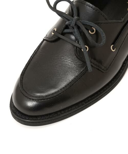 human woman / ヒューマンウーマン シューズ | ◆レザーデッキシューズ | 詳細4
