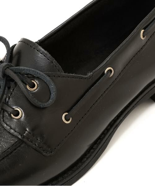 human woman / ヒューマンウーマン シューズ | ◆レザーデッキシューズ | 詳細5