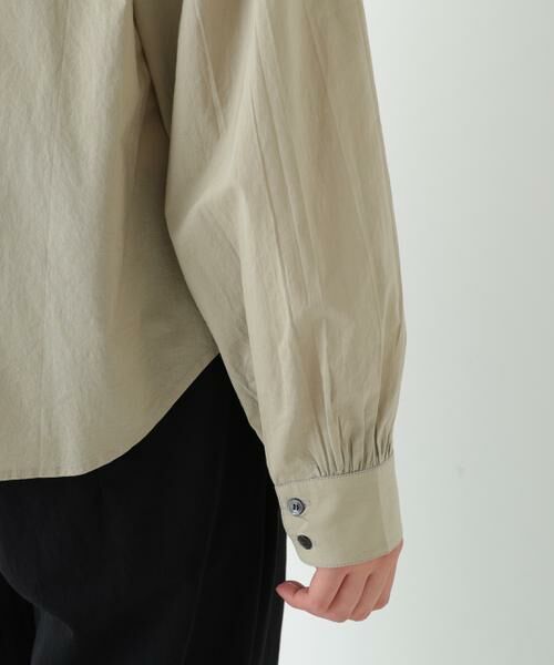 human woman / ヒューマンウーマン シャツ・ブラウス | ◆インドキルトヨークノーカラーブラウス | 詳細11