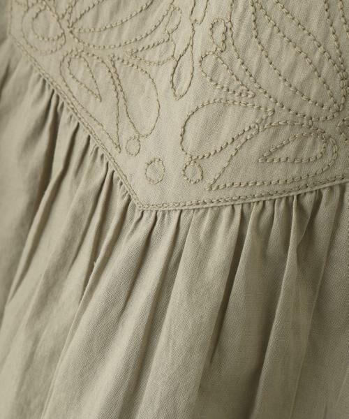 human woman / ヒューマンウーマン シャツ・ブラウス | ◆インドキルトヨークノーカラーブラウス | 詳細14