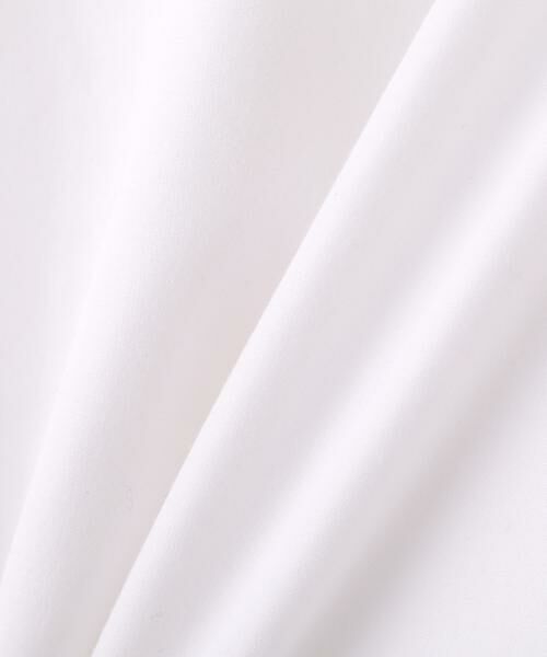 human woman / ヒューマンウーマン シャツ・ブラウス | ◆綿ポリエステル先染ノーカラーブラウス | 詳細18