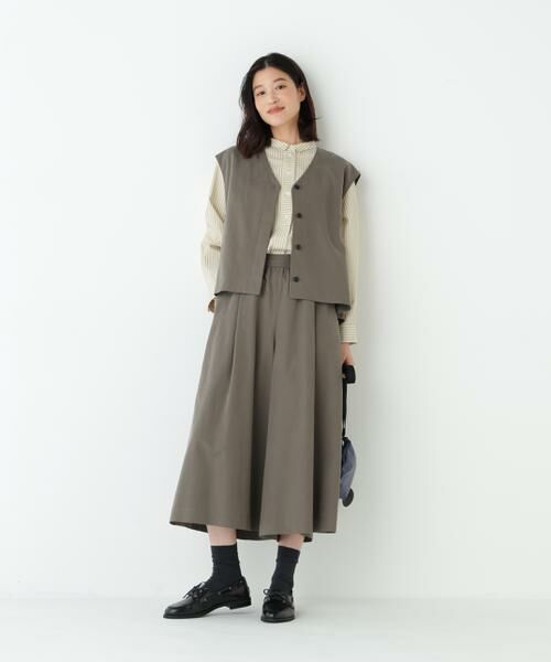 human woman / ヒューマンウーマン シャツ・ブラウス | ◆ストライプ形態安定ボックスブラウス | 詳細15