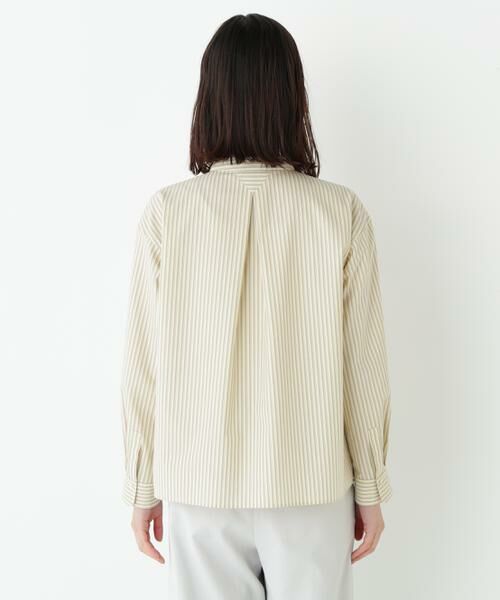 human woman / ヒューマンウーマン シャツ・ブラウス | ◆ストライプ形態安定ボックスブラウス | 詳細17