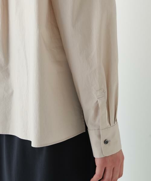 human woman / ヒューマンウーマン シャツ・ブラウス | ◆レースドッキングバンドカラーブラウス | 詳細10