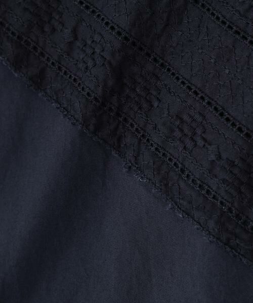 human woman / ヒューマンウーマン シャツ・ブラウス | ◆レースドッキングバンドカラーブラウス | 詳細13