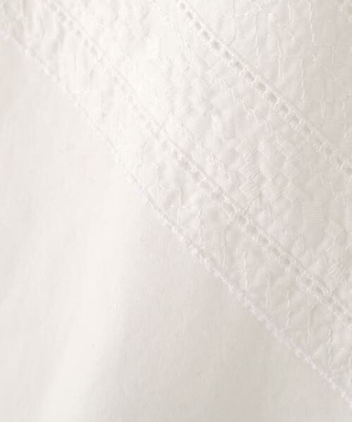 human woman / ヒューマンウーマン シャツ・ブラウス | ◆レースドッキングバンドカラーブラウス | 詳細18