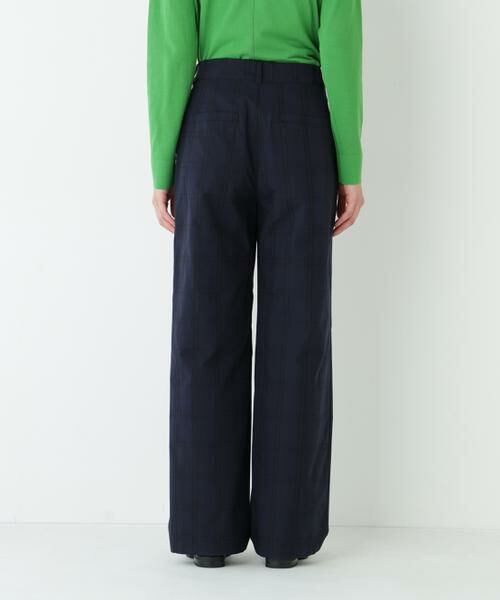 human woman / ヒューマンウーマン パンツ | ◆≪ウォッシャブル≫先染めチェックストレートパンツ | 詳細10