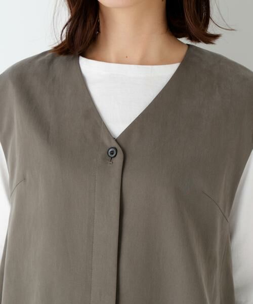 human woman / ヒューマンウーマン ワンピース | ◆セルロースコットンサテンセットアップ | 詳細10