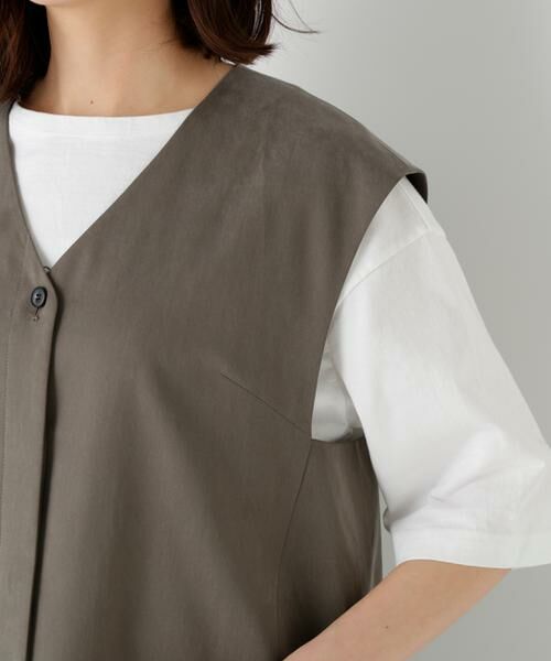 human woman / ヒューマンウーマン ワンピース | ◆セルロースコットンサテンセットアップ | 詳細11