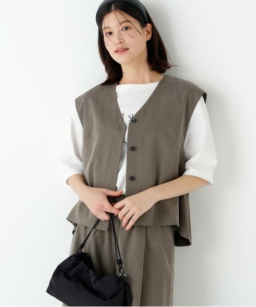 human woman / ヒューマンウーマン ワンピース | ◆セルロースコットンサテンセットアップ | 詳細8