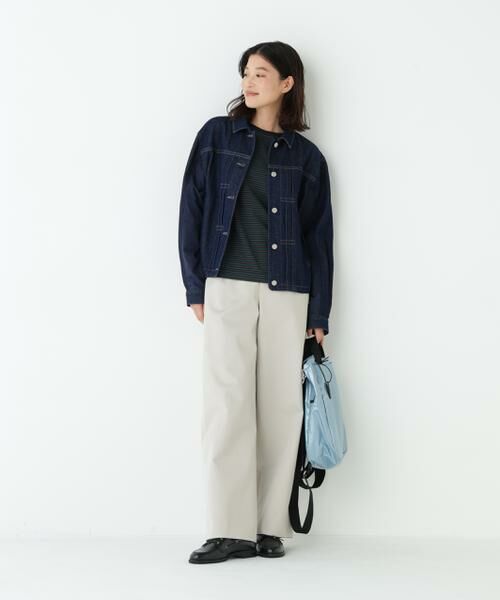 human woman / ヒューマンウーマン カットソー | マルチボーダーロンＴ | 詳細4