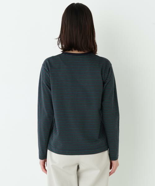 human woman / ヒューマンウーマン カットソー | マルチボーダーロンＴ | 詳細6