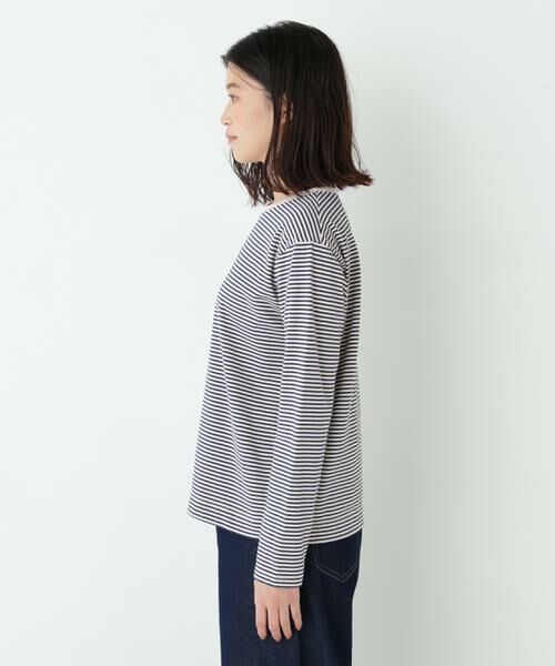 human woman / ヒューマンウーマン カットソー | マルチボーダーロンＴ | 詳細13