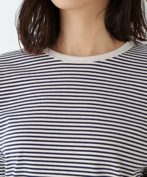 human woman / ヒューマンウーマン カットソー | マルチボーダーロンＴ | 詳細15