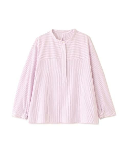 human woman / ヒューマンウーマン カットソー | ◆鹿の子ジャージーバンドカラープルオーバー | 詳細14