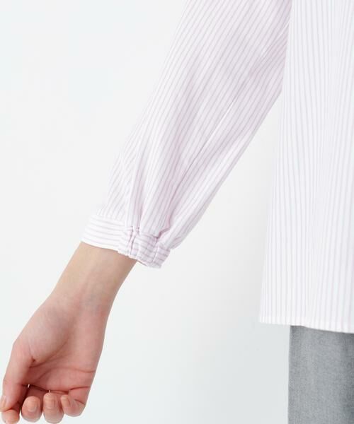 human woman / ヒューマンウーマン カットソー | ◆鹿の子ジャージーバンドカラープルオーバー | 詳細23