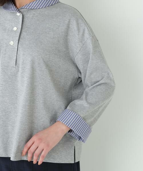 human woman / ヒューマンウーマン カットソー | ◆ＣＯＯＬＭＡＸプレーティング天竺 | 詳細13