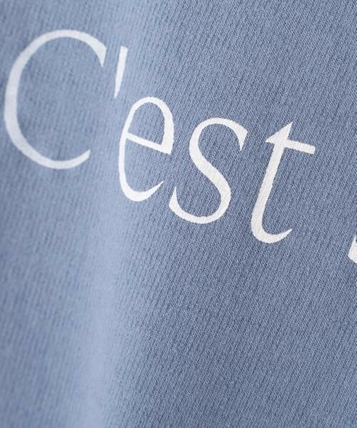 human woman / ヒューマンウーマン カットソー | ◆ミニ裏毛ロゴトレーナー | 詳細10